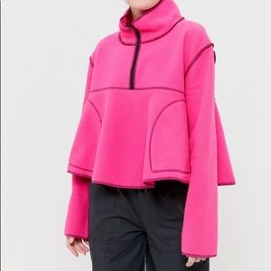 UO Posie fleece half zip sweatshirt